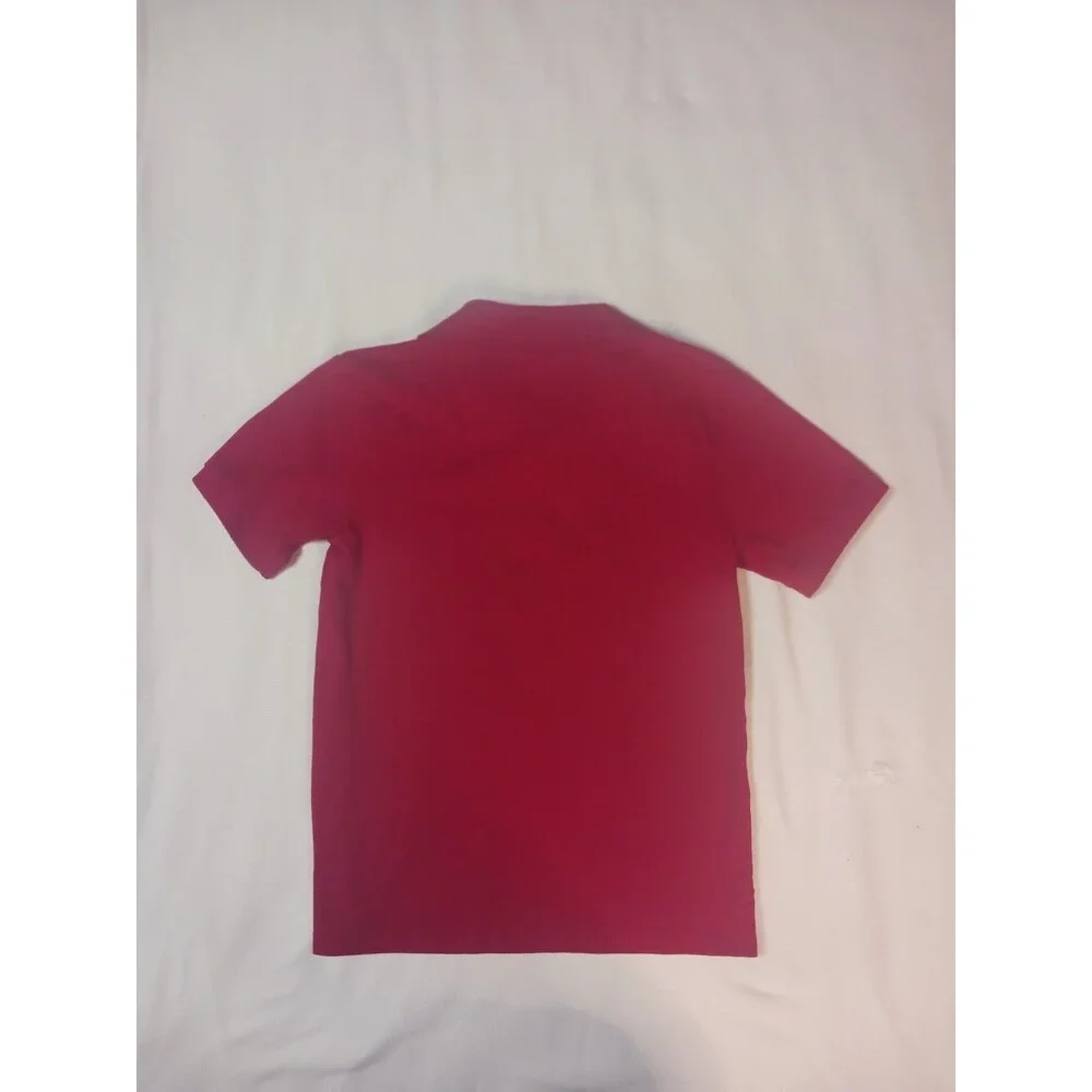 Boy’s The Children’s Place Red Uniform Soft Pique Polo Shirt Size Medium 7/8